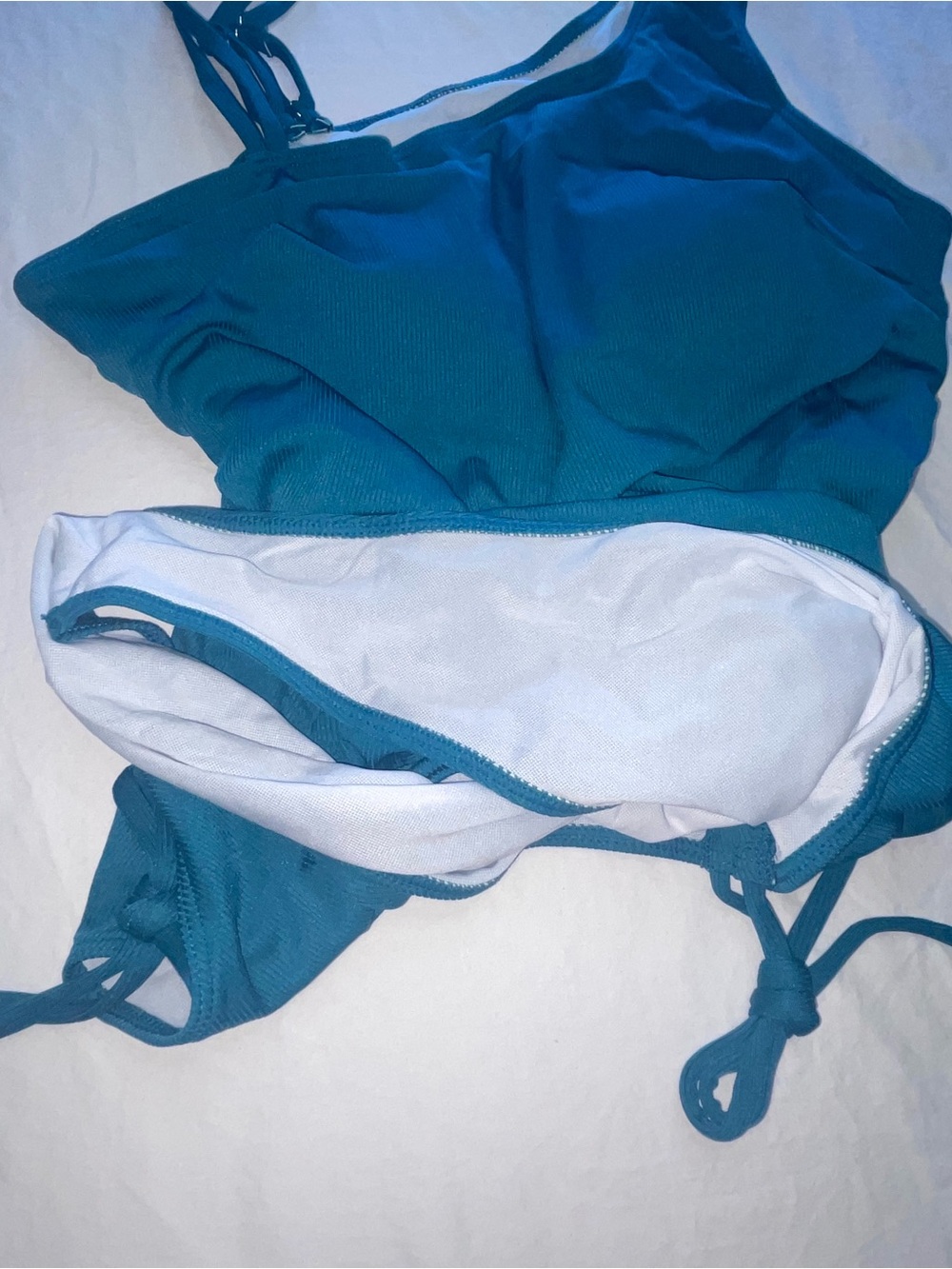 1XL Women’s SHEIN One-Piece Teal Swimsuit New - Picture 8 of 11